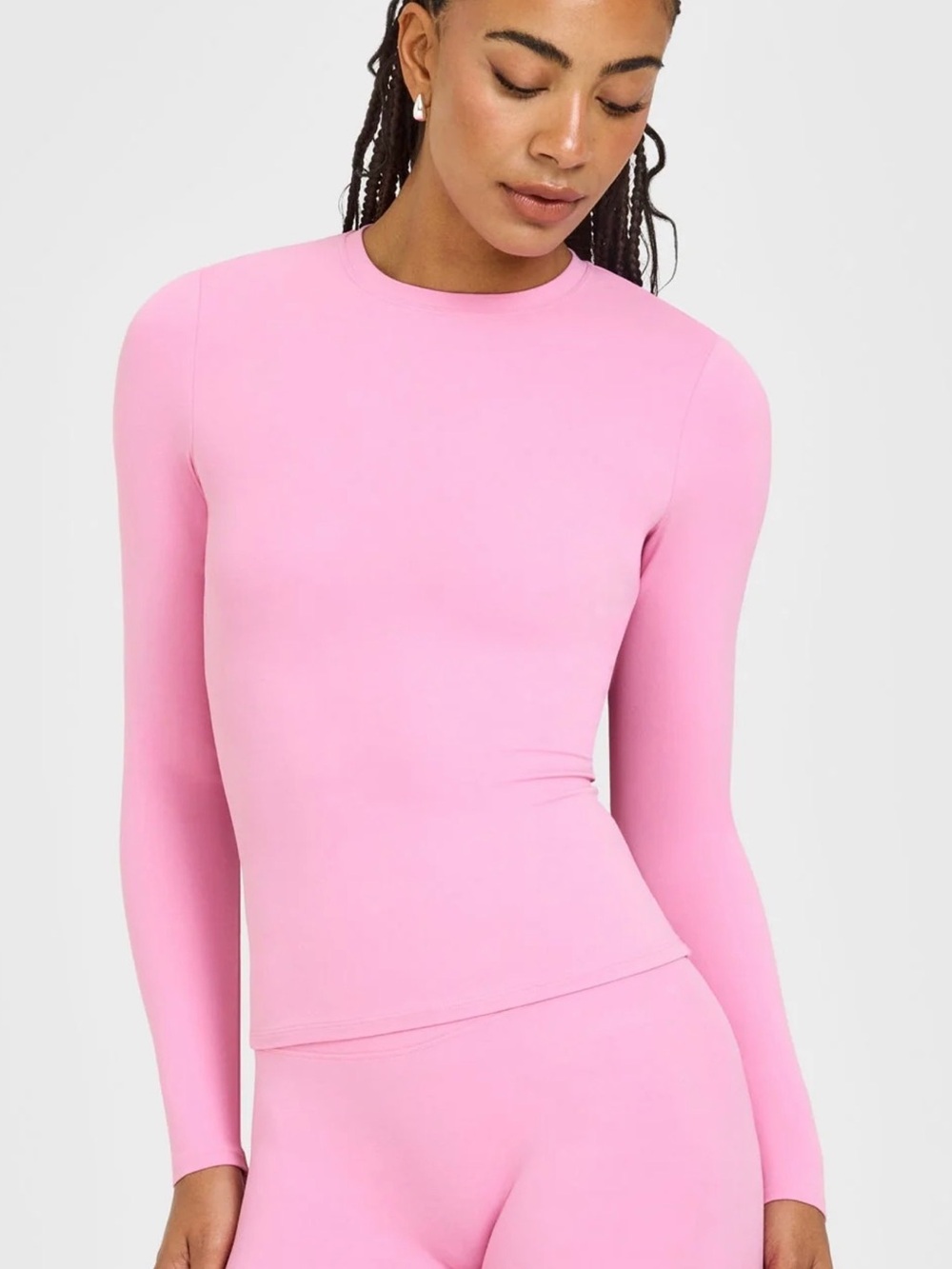 Oner Active SoftMotion Long Sleeve Top – Rose Pink – Size Medium